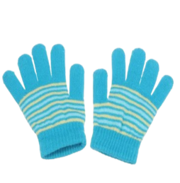 Gants Rayés d'Hiver pour Enfants