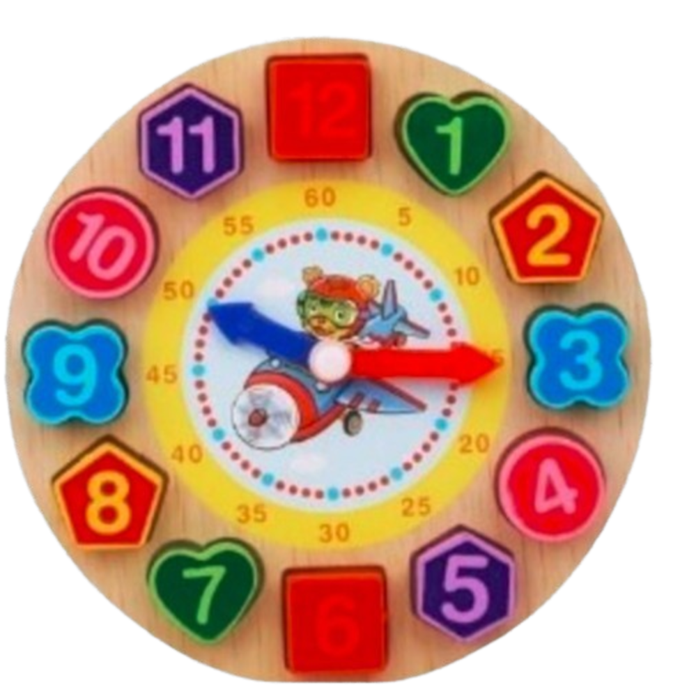 Horloge en Bois - Jouet Montessori