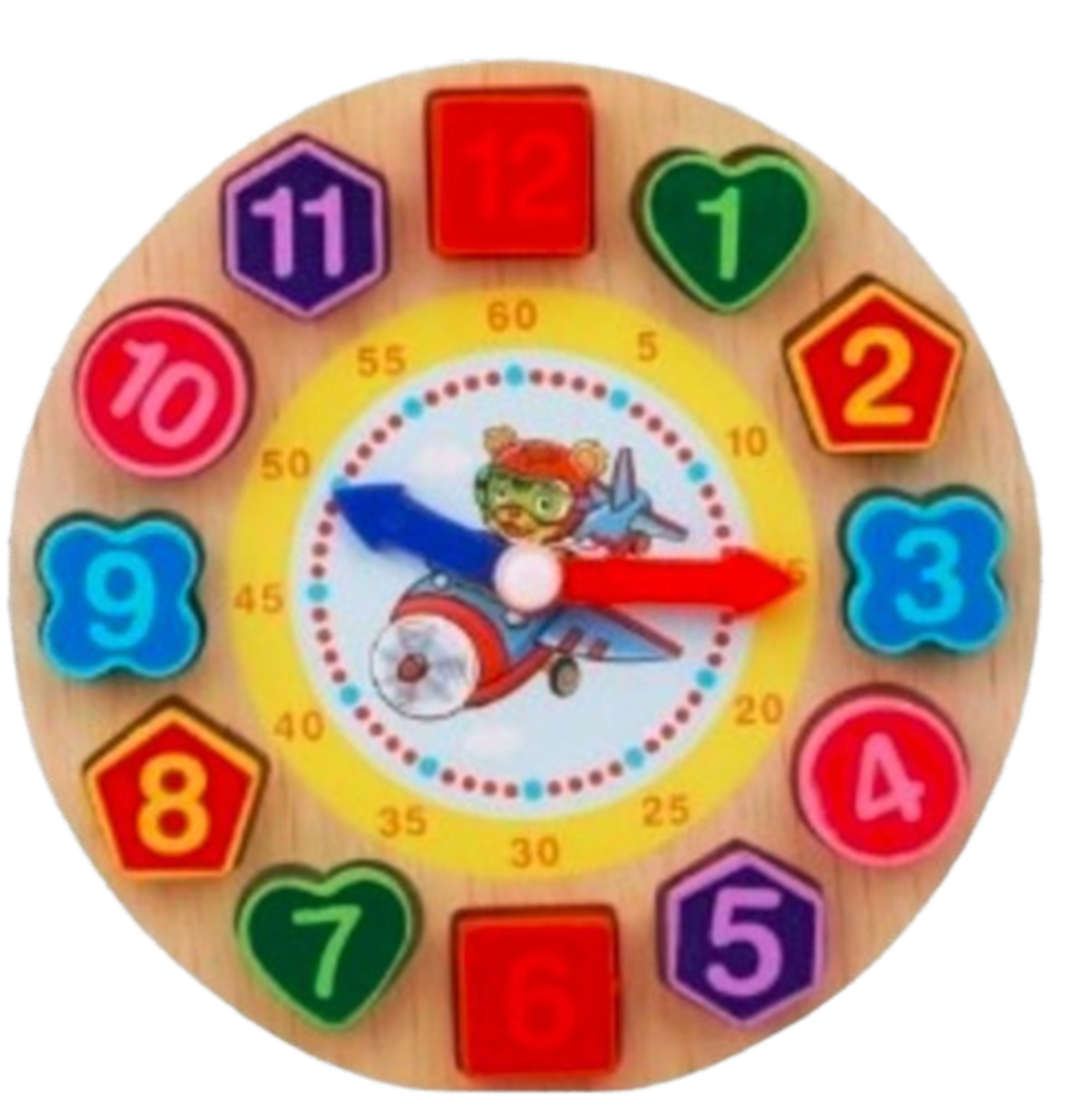 Horloge Montessori en Bois